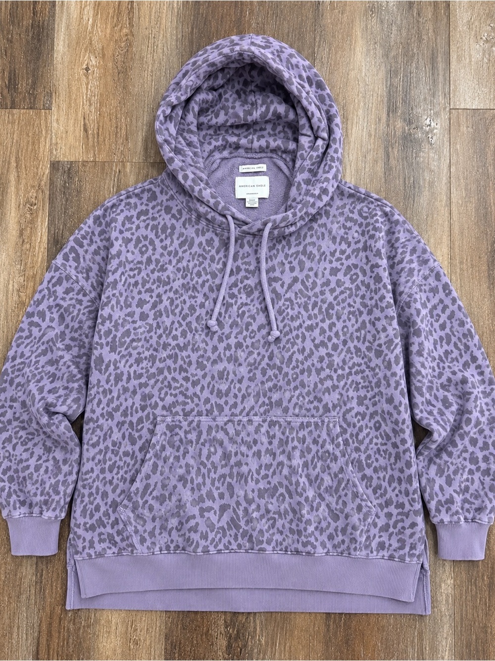 Hooded Leopard Print Sweatshirt